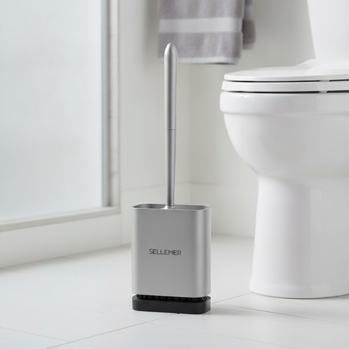 Compact rustproof toilet brush - rustproof,